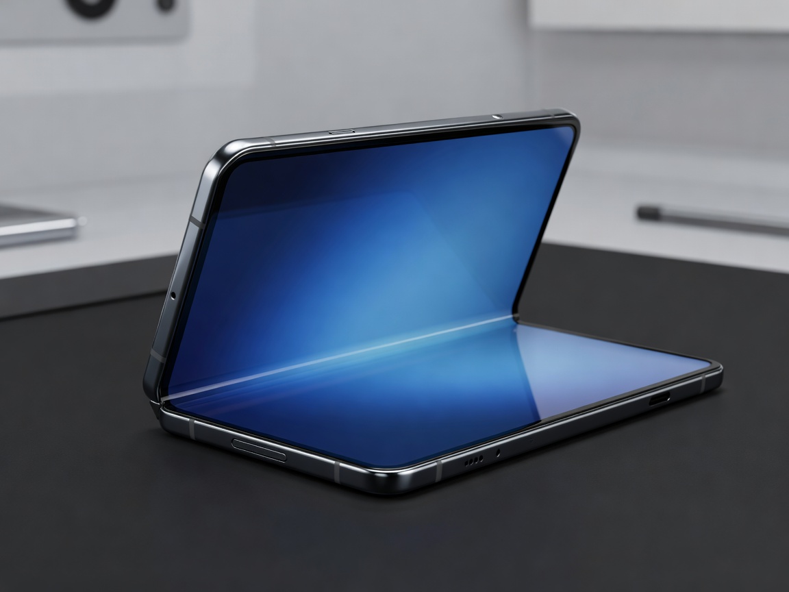 Samsung Galaxy Z Fold foldable smartphone hinge mechanism and flexible OLED screen display
