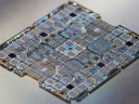 Silicon semiconductor wafer representing 3nm mobile flagship processor